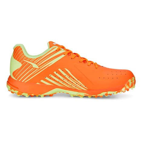 Puma 22 FH Rubber Ultra Orange-Fast Yellow Cricket shoes