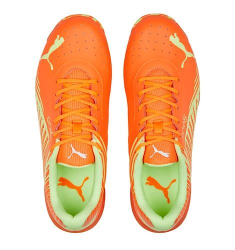 Puma 22 FH Rubber Ultra Orange-Fast Yellow Cricket shoes