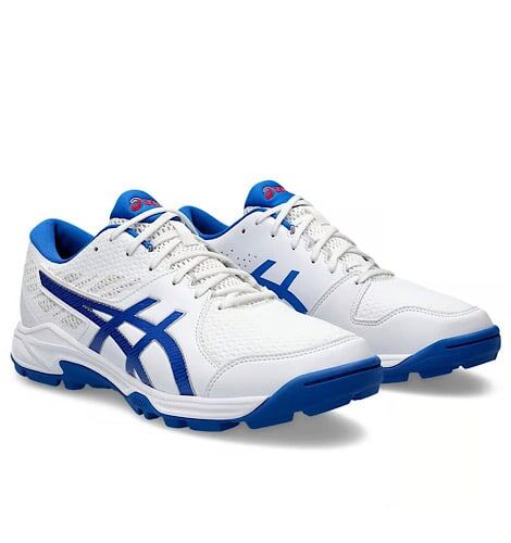 Asics Gel-Peake 2 White Tuna Blue Cricket Shoes