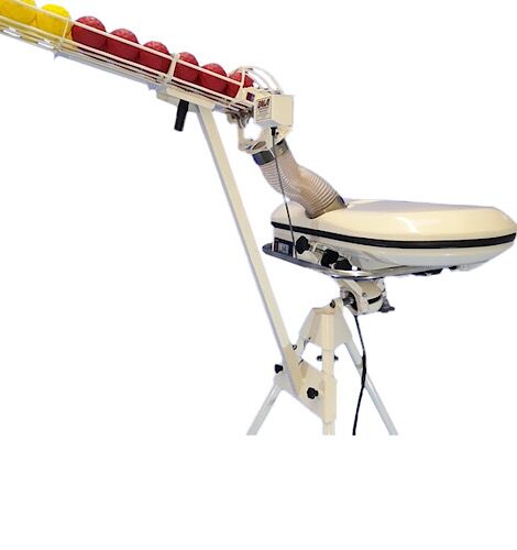 BOLA Balls installed on Professional Cricket Bowling Machine