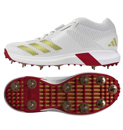 Adidas Adipower Vector Mid Gold Met Cricket Shoes
