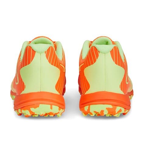 Puma 22 FH Rubber Ultra Orange-Fast Yellow Cricket shoes