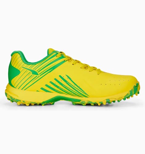 Puma 22 FH Rubber Vibrant Yellow Green Cricket Shoes