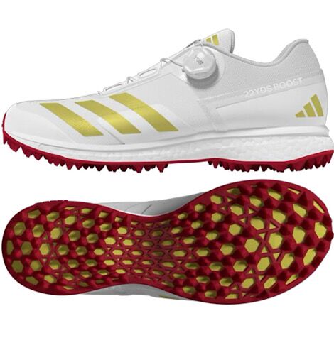 Adidas 22YDS Boost Gold Met Cricket Shoes