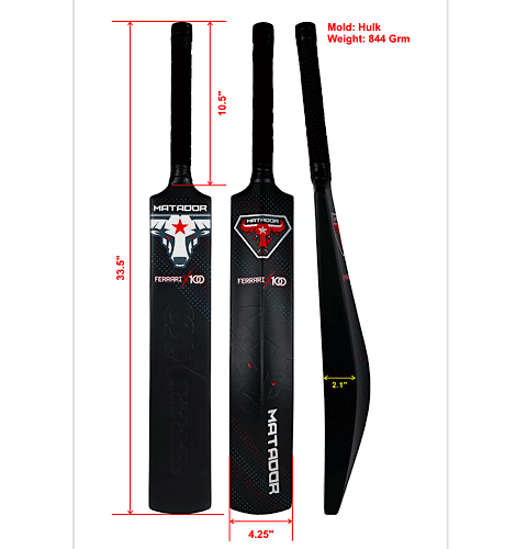 Matador Ferrari X100 Fiber Cricket Bat