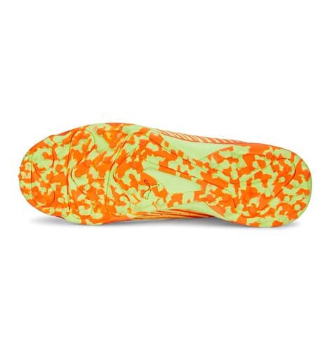 Puma 22 FH Rubber Ultra Orange-Fast Yellow Cricket shoes